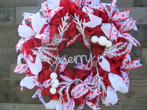 Red and Black Deco Mesh Wreath with Zebra Silk Flower – Dorothy J Designs